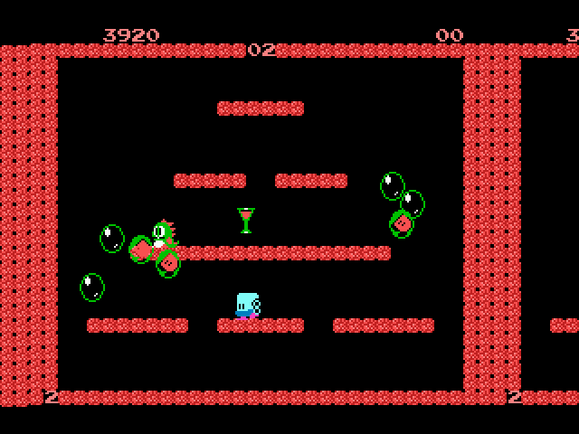 Bubble Bobble atari screenshot